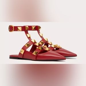 Red Valentino Roman Stud Sandals Size 39 or US 8
